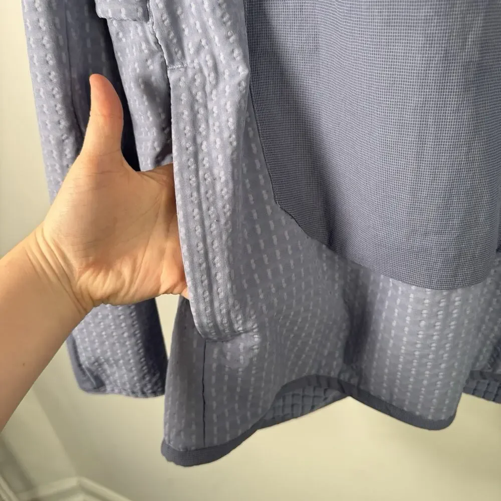 Lululemon Water Repellent Fleece Hiking Anorak Peri Purple Outdoor Mens Medium - Picture 7 of 12